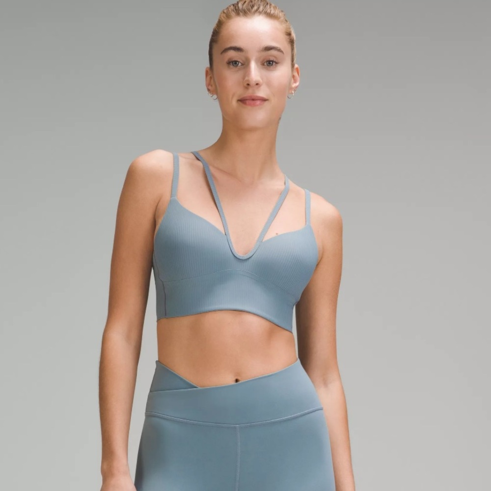Like a Cloud Strappy Longline Ribbed Bra
Light Support, B/C Cup